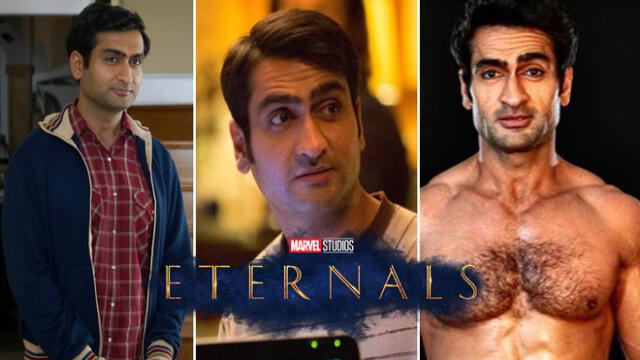 Kumail Nanjiani tuvo una transformación física previo a las grabaciones de The Eternals. Foto: composición / Marvel