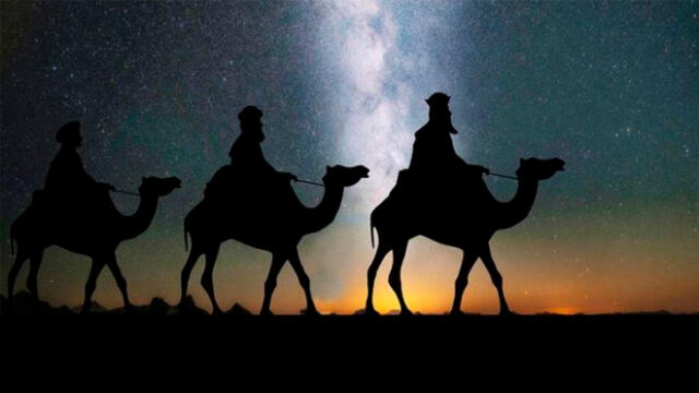 Los Reyes Magos fueron guiados por una estrella hacía el hogar del Niño Jesús. Foto: Difusión