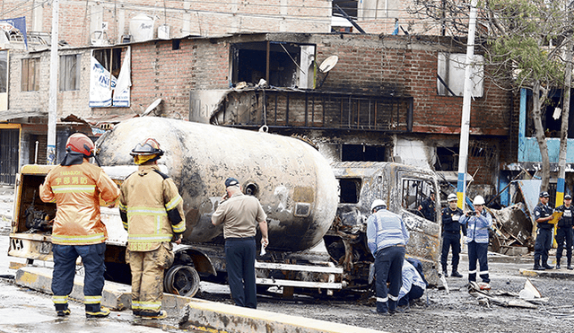 Deflagración del 23 de enero de 2020 se produjo tras rotura de válvula de cisterna que transportaba el gas. Foto: archivo/La República
