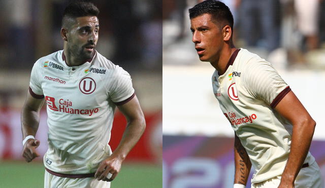 Luis Urruti y Federico Alonso llegaron la temporada pasada a Universitario de Deportes. Foto: Grupo La República