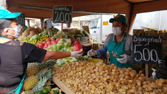 Los mercados itinerantes 'De la Chacra a la Olla' permiten que se realice la venta directa de productos agrícolas. (Foto: Agro Rural)