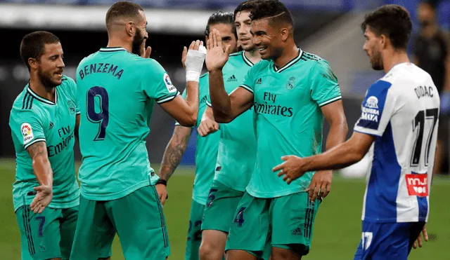 Casemiro mostró su apoyo al delantero del Real Madrid. Foto: EFE
