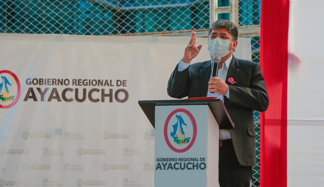 El gobernador de Ayacucho Carlos Rúa, también titular de la ANGR, saludó al presidente electo.