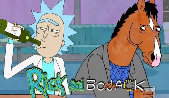 El creador de “Rick and Morty” no descartó la idea de introducir a Bojack en un episodio de la serie de Adult Swim. Foto: Netflix/composición