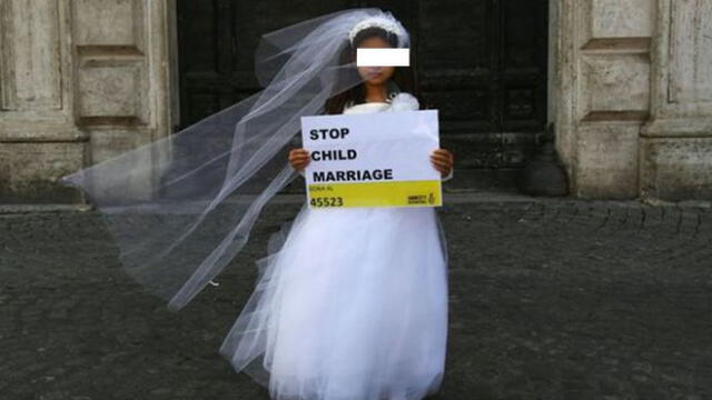 Anualmente más de 36.400 niñas son víctimas de matrimonios infantiles, según el centro de estudios del Parlamento. Foto: Getty Images vía AFP