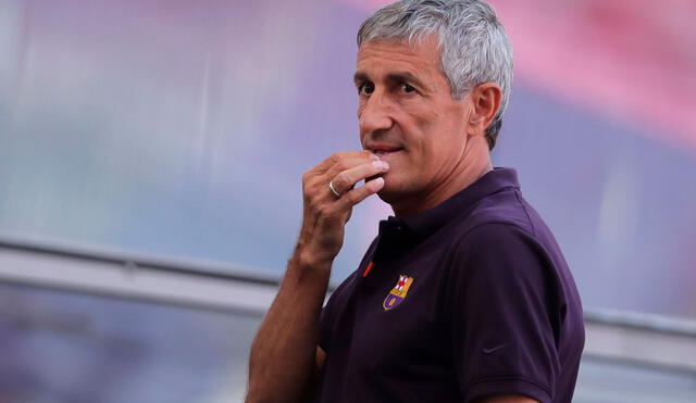 Quique Setién llegó como entrenador al Barcelona en enero de este año. Foto: EFE