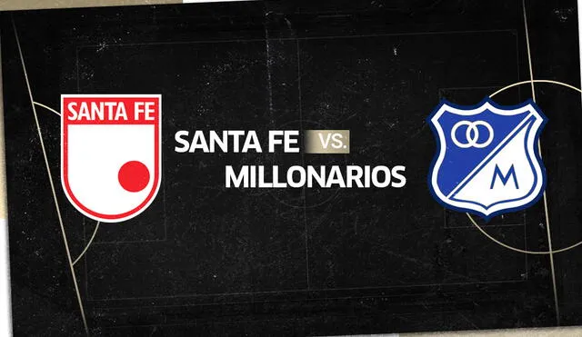 Santa Fe enfrenta a Millonarios por la Liga de Colombia. Composición: Fabrizio Oviedo/La República