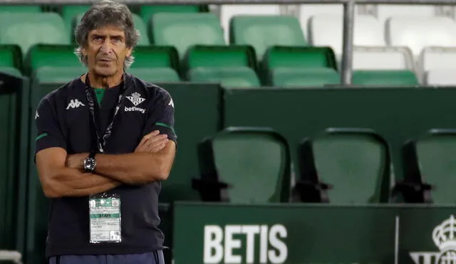 Manuel Pellegrini asumió la dirección del Betis en el 2020. Foto: AFP