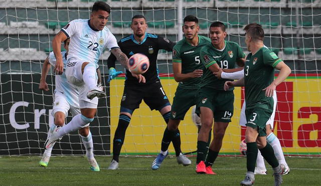 Argentina y Bolivia se enfrentarán en la cancha del estadio Arena Pantanal por el Grupo A de la Copa América. Foto: EFE