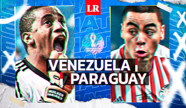 Paraguay y Venezuela se ven las caras este jueves 9 de septiembre por las Eliminatorias Qatar 2022. Foto: composición/La República