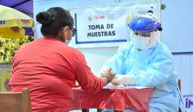 Hasta este lunes el número de personas contagiadas con coronavirus es de 23.782 en Tacna. Foto: Diresa Tacna.