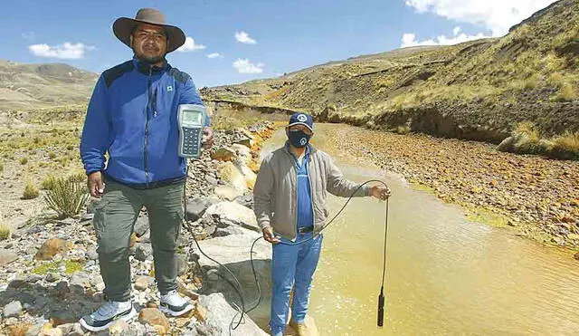 Pobladores también denunciaron contaminación de aguas de cuenca de Llallimayo. Foto: Juan Carlos Cisneros, La República