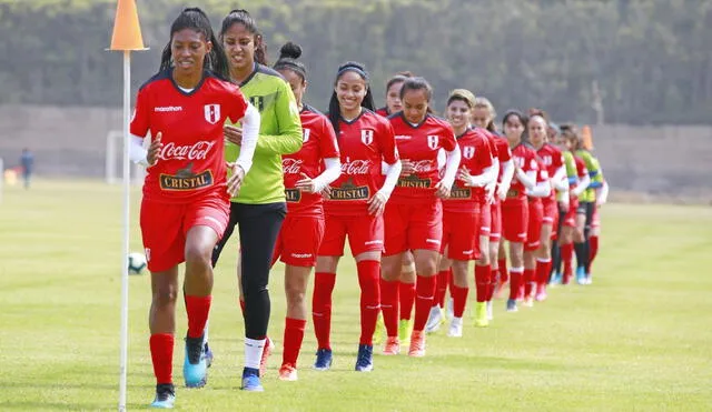 El equipo femenino de la selección peruana se prepara para la Copa América 2022. Foto: FPF