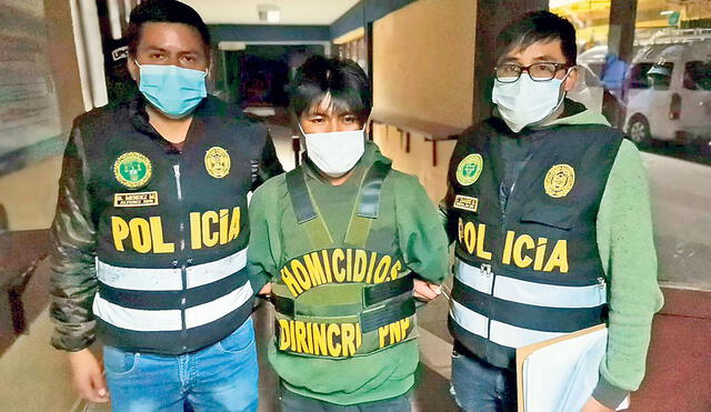 Feminicida. Segundino Apaza Polloqueri fue capturado en Bolivia, junto a sus dos hijos. Foto: PNP