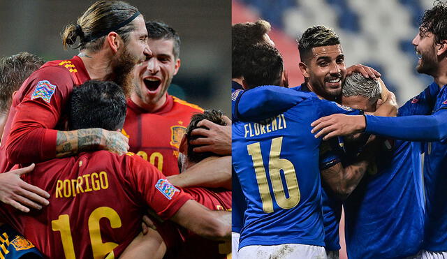 España vs. Italia se jugará el día martes 6 de julio en el estadio de Wembley de Londres en el Reino Unido. Foto: AFP