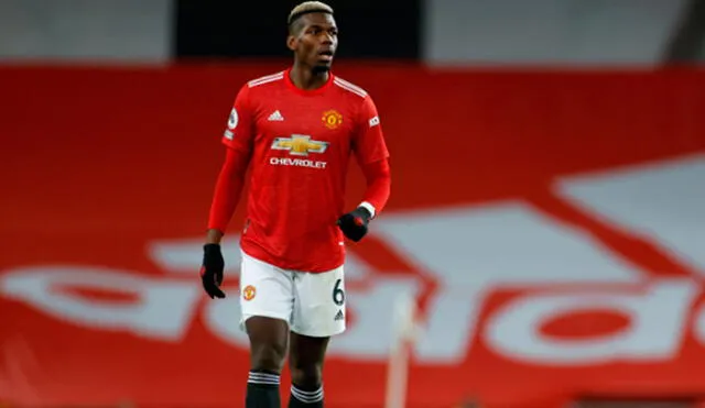 Paul Pogba legó al Manchester United procedente de la Juventus. Foto: AFP.