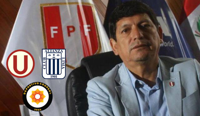 Agustín Lozano continuará como presidente de la FPF hasta diciembre del 2021. Foto: Composición La República