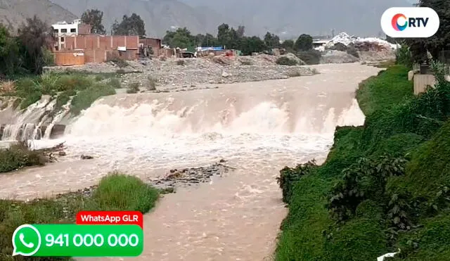 Río Rímac se encuentra en alerta amarilla. Foto: captura/RTV