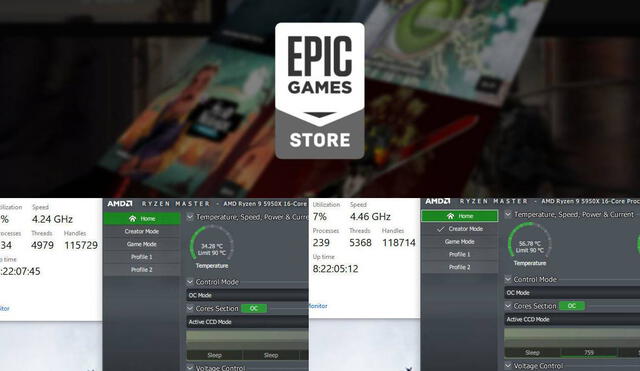 La aplicación de Epic Games Store para PC hace trabajar a la CPU aun cuando está inactiva. Según reportes, envía 14 veces más datos que Steam y Nvidia GeForce Experience. Foto: Epic Games/Reddit