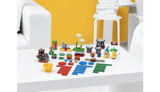 El nuevo set de creación de LEGO es quizá lo más parecido a la idea de Super Mario Maker en la vida real. Foto: Lego/Nintendo