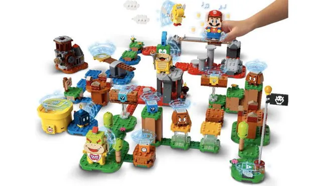 El nuevo set de creación de LEGO es quizá lo más parecido a la idea de Super Mario Maker en la vida real. Foto: Lego/Nintendo