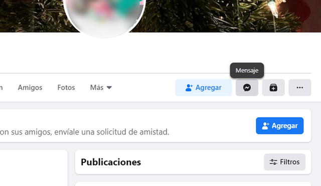 Solo tus amigos podrán mandarte mensajes. Foto: captura de Facebook