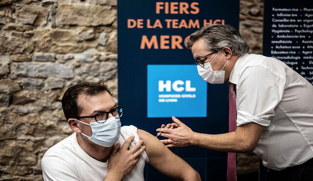 La vacuna de Pfizer/BioNTech es inoculada en Francia desde finales del mes pasado. Foto: AFP