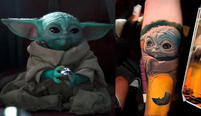 Desliza las imágenes para ver el increíble tatuaje que se hizo este fanático de Grogu, el personaje de The Mandalorian. Foto: captura de TikTok/@nikkohurtado