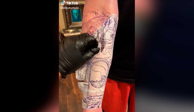 Desliza las imágenes para ver el increíble tatuaje que se hizo este fanático de Grogu, el personaje de The Mandalorian. Foto: captura de TikTok/@nikkohurtado