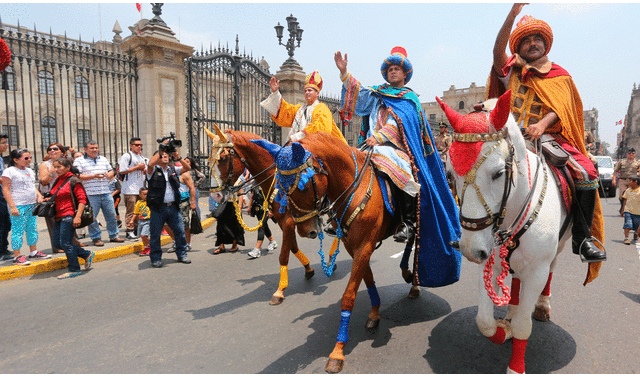 La Bajada o cabalgata es una de las tradiciones del Día de Reyes Magos en Lima. Foto: La República