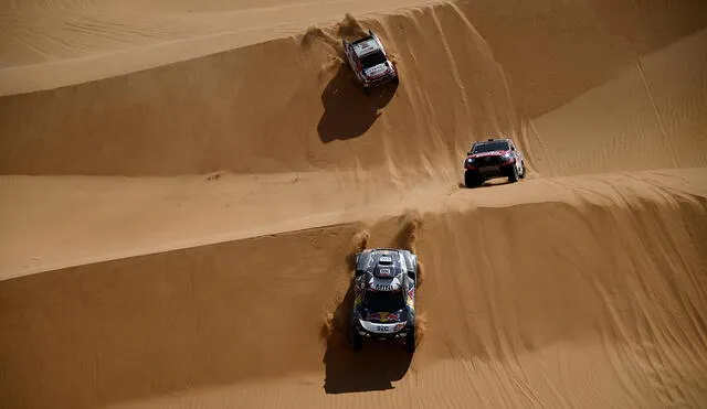 El Rally Dakar se corre por segundo año consecutivo totalmente en Arabia Saudita. Foto: AFP