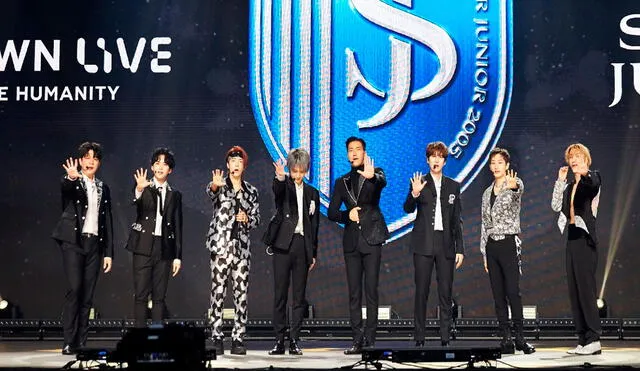 Leeteuk, Yesung, Shindong, Eunhyuk, Donghae, Siwon, Ryeowook y Kyuhyun en el SMTOWN LIVE Culture Humanity. Foto: Label SJ