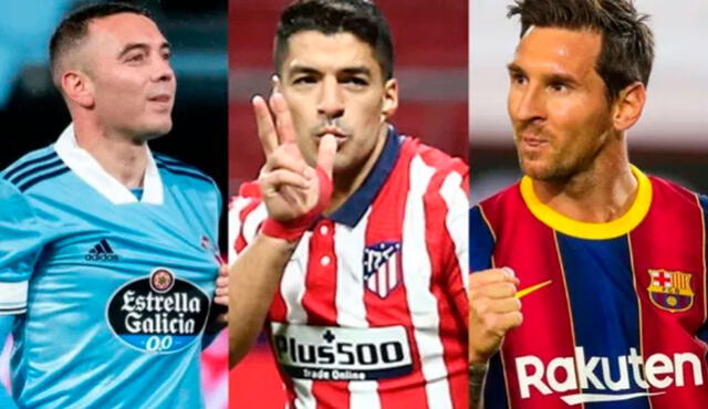 Lionel Messi, Suárez e Iago Aspas lideran la tabla de goleo. Foto: captura/Instagram