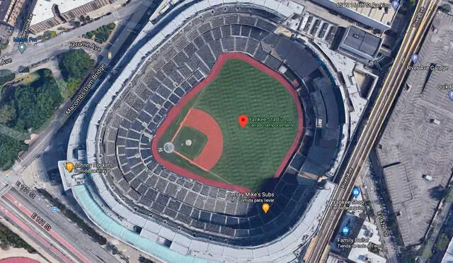 Desliza las imágenes para ver cómo luce el estadio donde Adam Sandler filmó la comedia Anger Management. Foto: captura de Google Maps