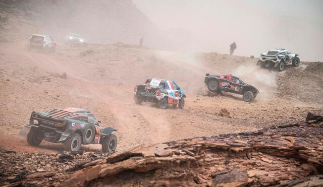 La quinta etapa del rally fue de 1.044 kilómetros entre Riyadh y Al Qaisumah. Foto: Rally Dakar/Twitter