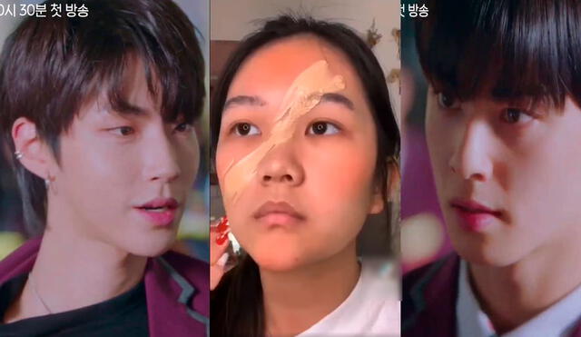 Captura del video viral de fan en TikTok sobre True beauty. Foto: composición LR / TikTok / tvN