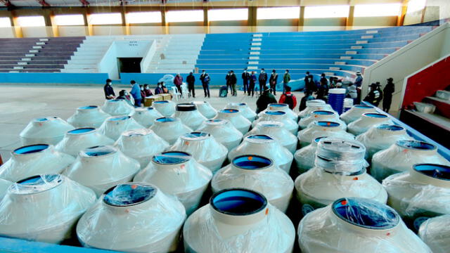 Tanques servirán para almacenar agua potable. Foto: Municipalidad de Puno.
