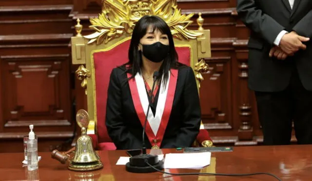 Mirtha Vásquez asumió la titularidad del Congreso el último 17 de noviembre. Foto: Congreso