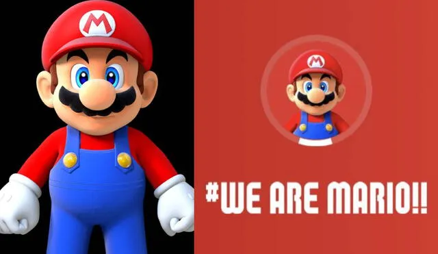 Al parecer, la gran N tomó la imagen de Mario hecha por un fan, en lugar de tomar una propia. Foto: Twitter/Nintendo