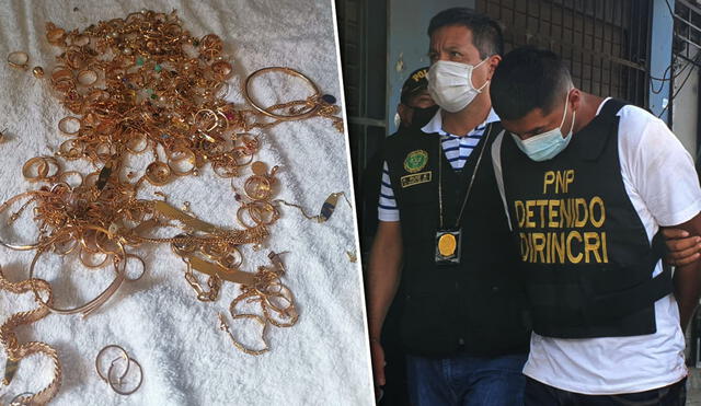 Recuperan joyas robadas en Jirón de la Unión. Foto: Composición La República