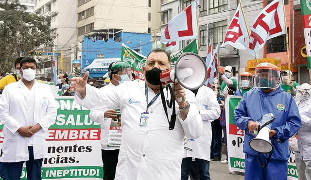 El pliego de demandas del Sinamssop también incluye los Bonos Covid que el gobierno nacional ofreció para los médicos. Foto: difusión