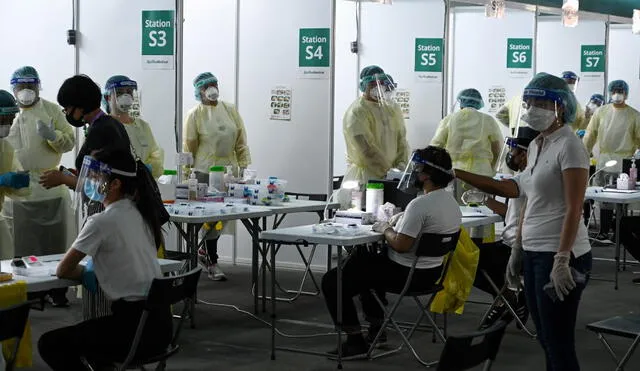 Singapur contabiliza desde el inicio de la pandemia 29 fallecidos por coronavirus. Foto: AFP