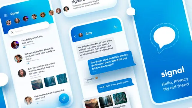 Signal se puede usar en teléfonos Android, iPhone y también tiene una versión web. Conoce sobre esta alternativa a WhatsApp. Foto: GizLogic