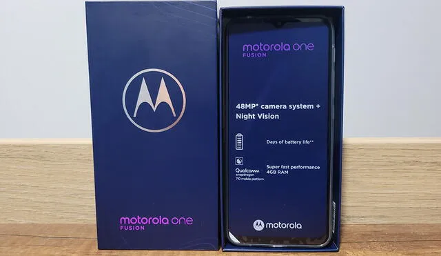 Caja del Motorola One Fusion. Foto: Edson Henriquez