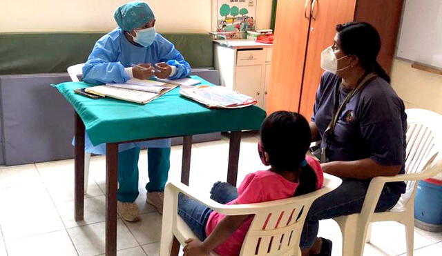 Niños afectados por arsénico tendrán que acudir continuamente a consultorio para la evaluación de su salud. Foto: Geresa