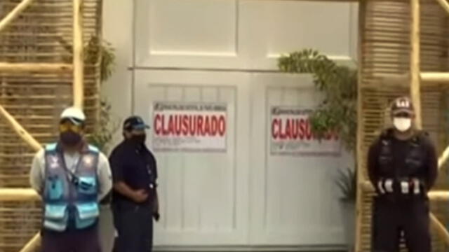 Locales además recibieron una multa de S/ 4.400 Foto: captura de TV Perú