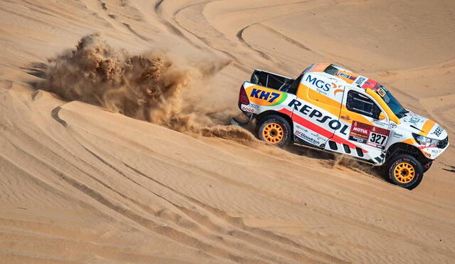 La competencia del Rally Dakar se realiza en Arabia Saudita. Foto: EFE