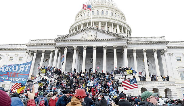 Desmanes. Violencia de seguidores de D. Trump ha concitado la atención mundial. Foto: AFP