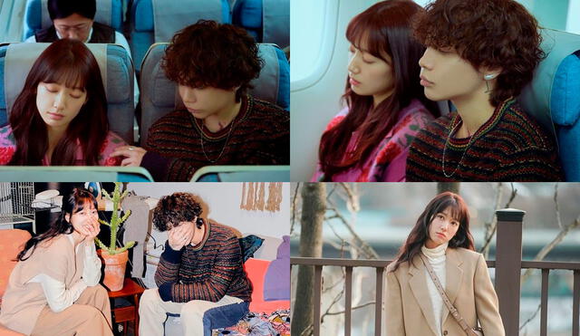 Capturas del MV "Free flight" de Dawn con Park Shin Hye. Foto: composición LR / Big Hit Labels