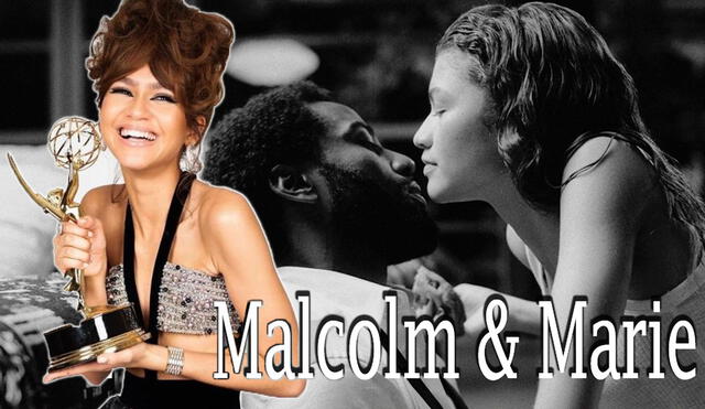 Zendaya en Malcolm & Marie: cinta de Netflix hecha en pandemia y en secreto. Foto: composición/Netflix